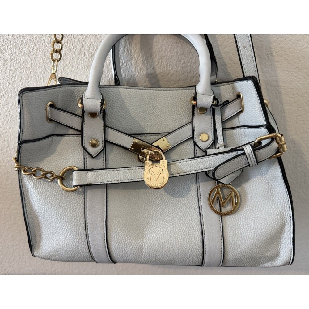 MKF Collection Christine Solid Women Satchel Handbag By Mia K. Mother Day Gift
